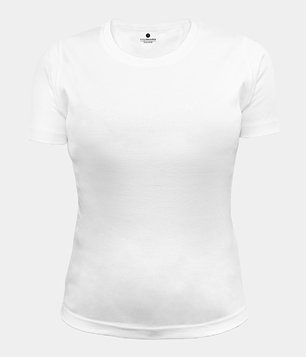Koszulka damska premium (gładka, bez nadruku) - biała