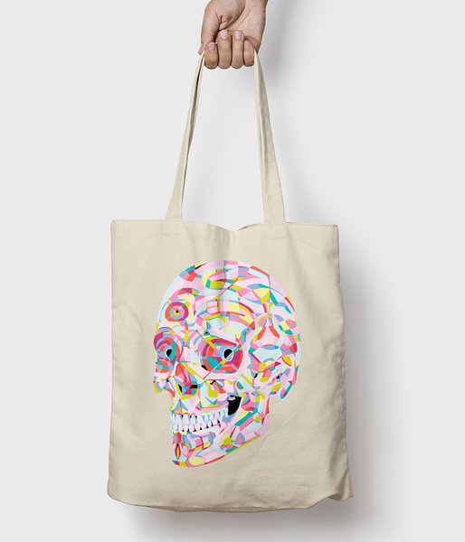 Abstract Skull - torba bawełniana