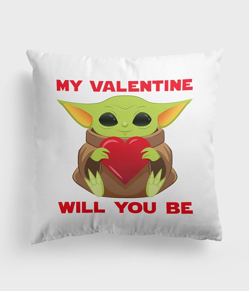 Baby Yoda Valentines - poduszka