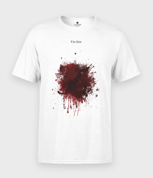 Blood Splatter I am fine - koszulka męska