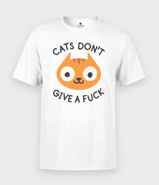 Cats dont give a fuck - koszulka męska