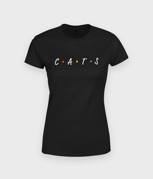 CATS napis - koszulka damska