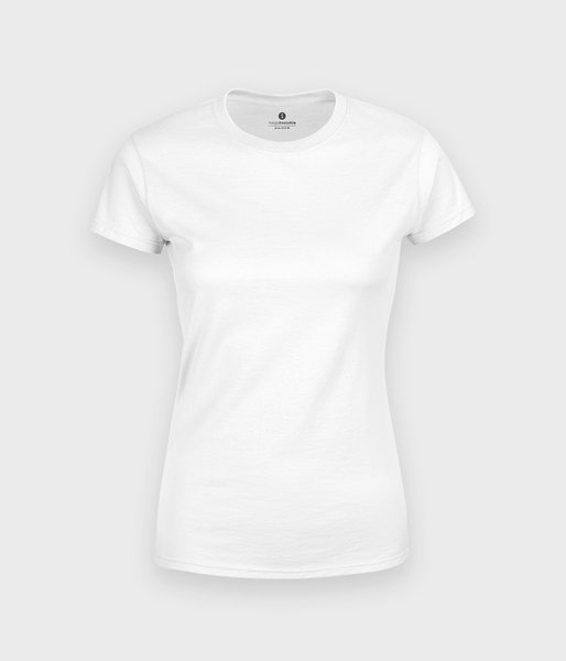 Damska koszulka (bez nadruku, gładka) - biała