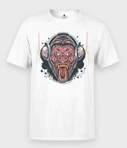 Goryl ze słuchawkami - koszulka męska