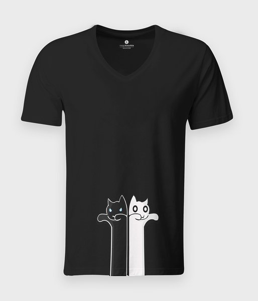 Hypnotic Cats - koszulka męska v-neck