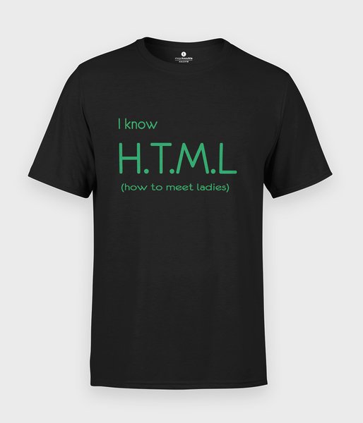 I know HTML - koszulka męska