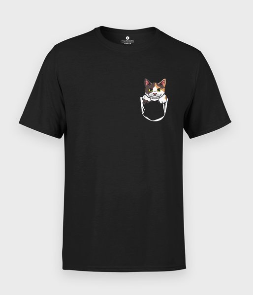 Kot w kieszonce - koszulka męska