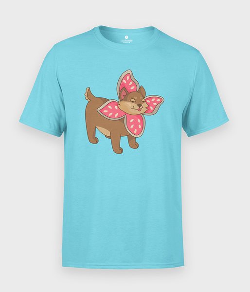 Pies w przebraniu Demogorgona - koszulka męska