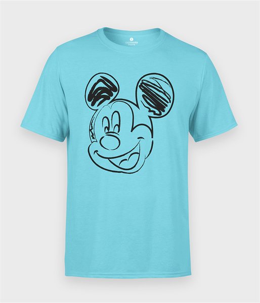 Rysowana Myszka Mickey - koszulka męska
