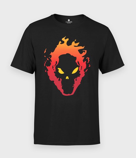 Skull in fire - koszulka męska