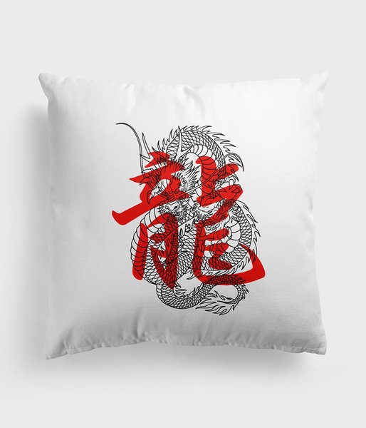 Smok kanji - poduszka