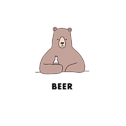 Torba Bear with Beer - Torby Torba Bear with Beer - Torby