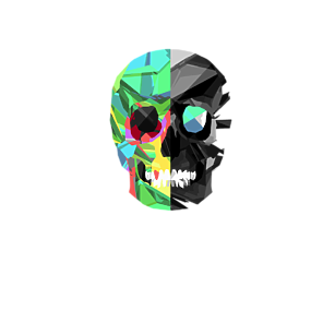 Two-color skull