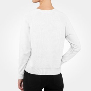 Damska bluza klasyczna (bez nadruku, gładka) - biała