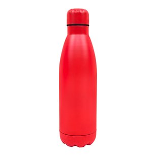 Butelka sportowa z zakrętką (gładka, bez nadruku) - czerwona
