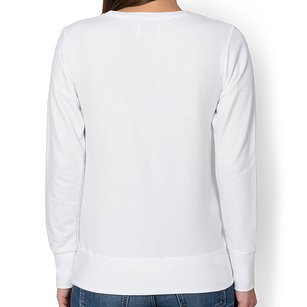 Damska bluza taliowana (bez nadruku, gładka) - biała