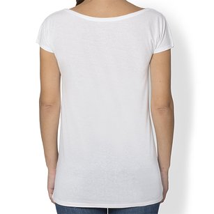 Koszulka damska ciążowa - Oversize (bez nadruku, gładka), biała 