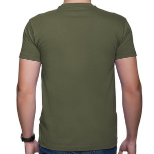Męska koszulka (bez nadruku, gładka) - khaki