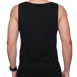 Koszulka Męski tank top (bez nadruku, gładka) - czarny