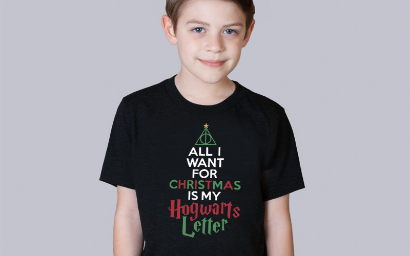 Dziecięca koszulka ze świątecznym nadrukiem