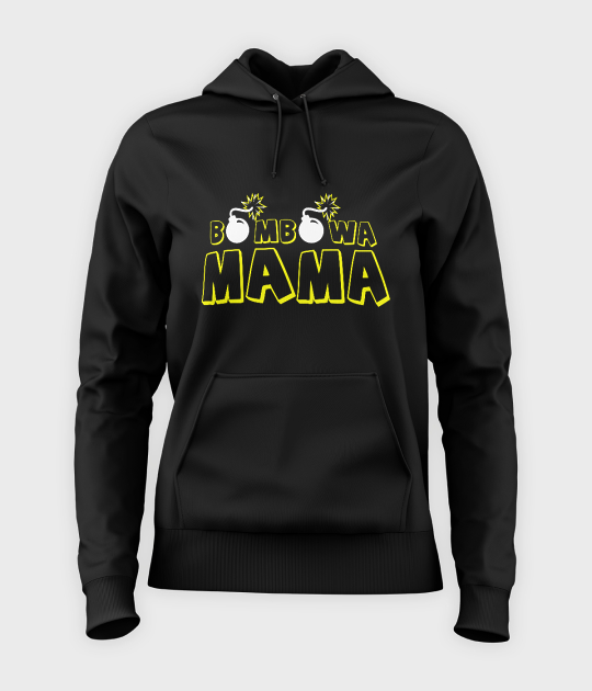 Bluza damska z kapturem Bombowa mama