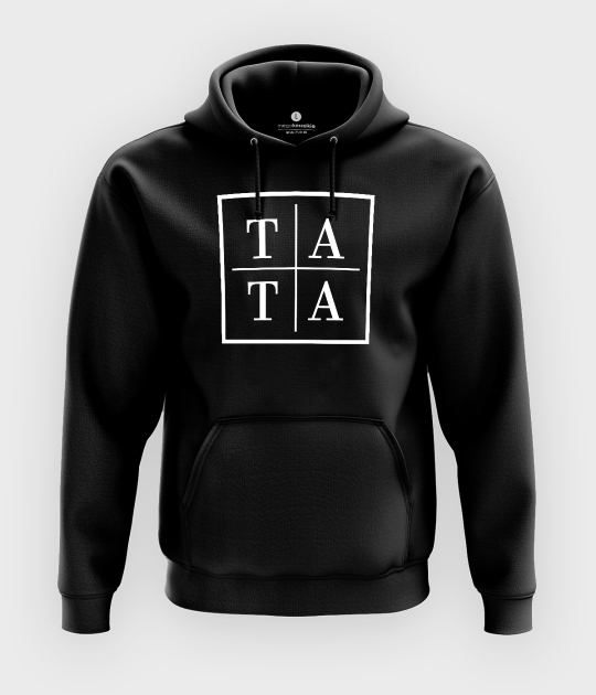 Bluza z kapturem Tata - biały kwadrat product