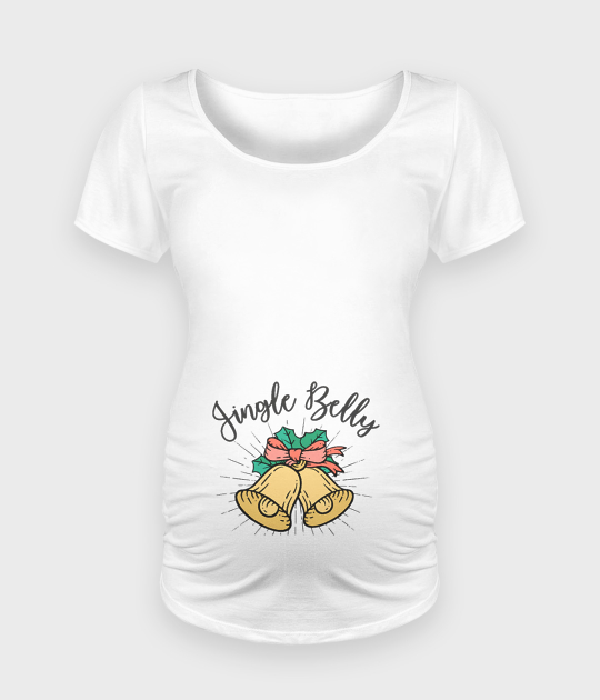 Koszulka damska ciążowa - Oversize Jingle Belly