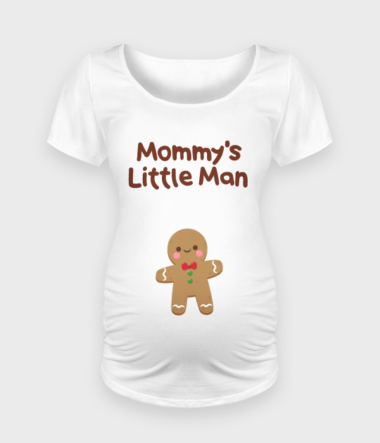 Koszulka damska ciążowa - Oversize Mommy's Little Man