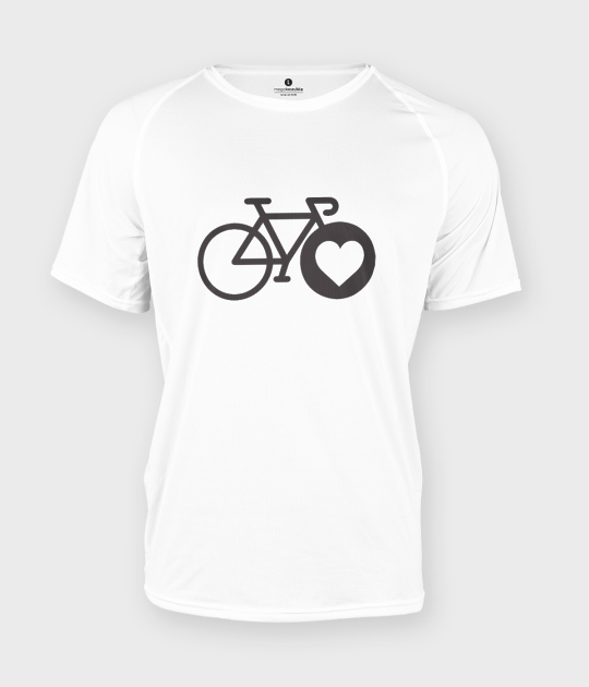 Koszulka męska sportowa I love bike