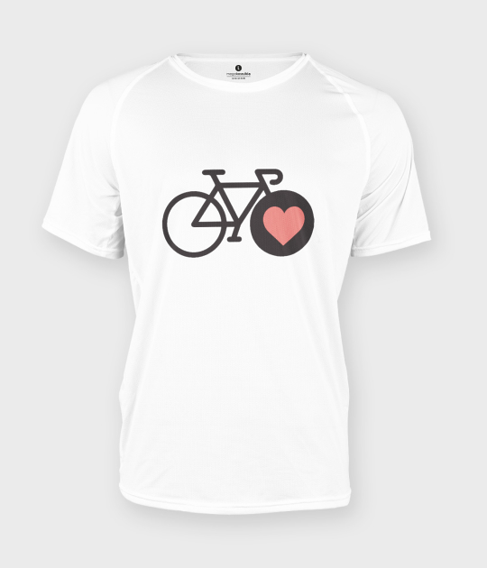 Koszulka męska sportowa I love bike 2