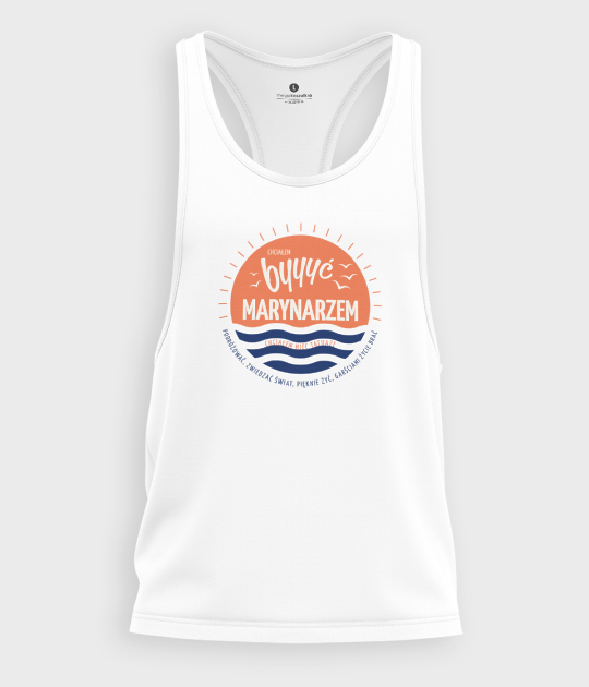 Tank top męski muscle Chciałem być..