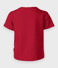 Koszulka dziecięca (bez nadruku, gładka) - czerwona