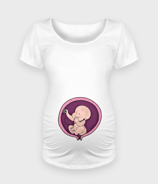 Koszulka damska ciążowa - Oversize Baby Doctor - Ciąża