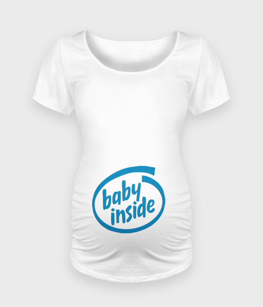 Koszulka damska ciążowa - Oversize Baby Inside - Ciąża