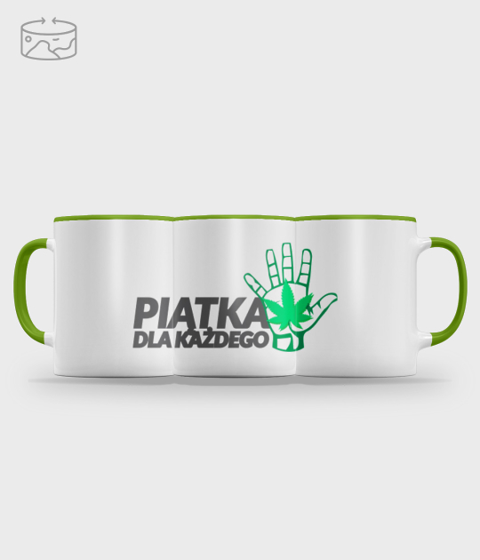 Kubek kolorowy (panorama) Piątka dla każdego