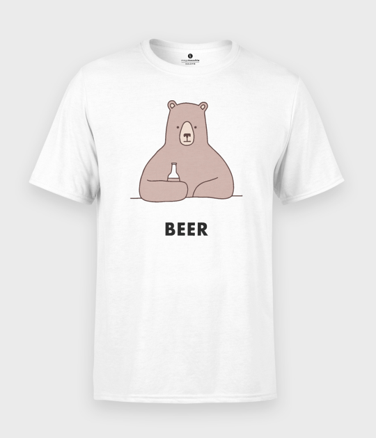 Koszulka męska Bear with Beer