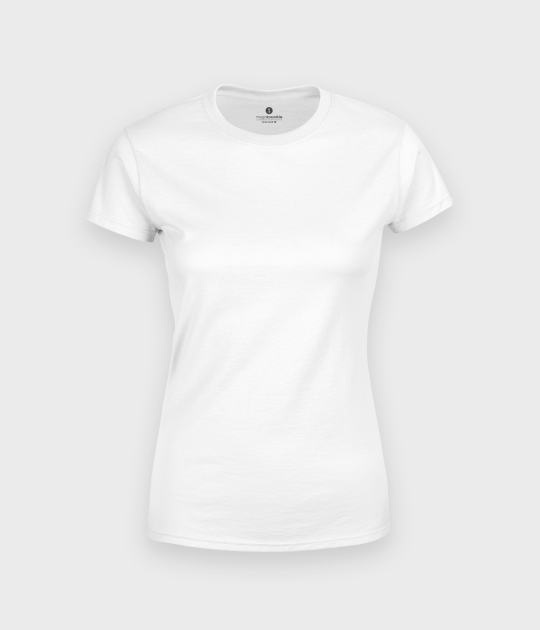 Damska koszulka premium (bez nadruku, gładka) - biała