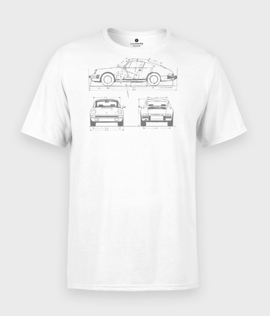 Koszulka męska Porsche Drawing