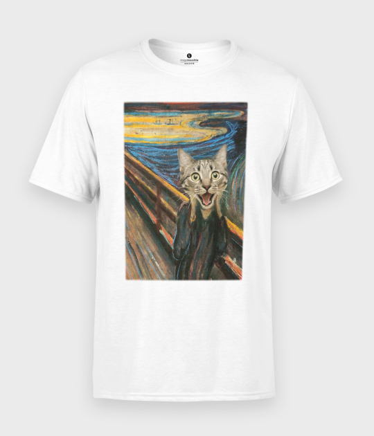 Koszulka męska Cat Scream Paint