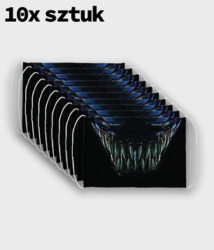 Maska na twarz fullprint 10-pack - Zły Venom