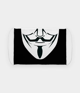 Maska na twarz fullprint Anonymous