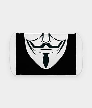 Maska na twarz fullprint Anonymous