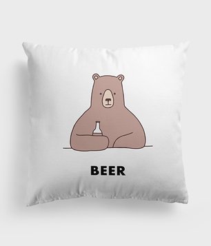 Poduszka Bear with Beer