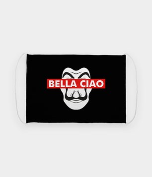 Maska na twarz fullprint Bella ciao Dali