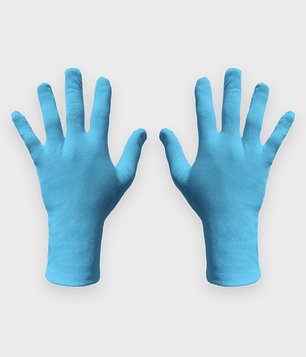 Rękawiczki higieniczne fullprint Błękitne