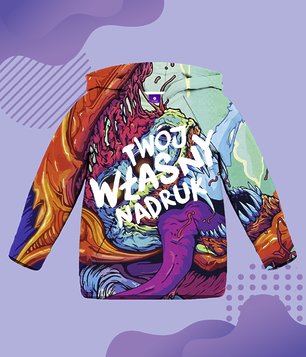 Bluza dziecięca fullprint z własnym nadrukiem