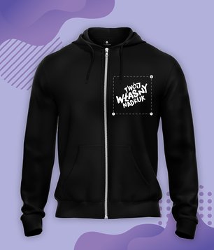 Bluza męska rozpinana z własnym nadrukiem 