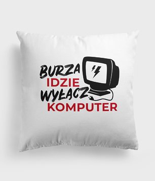 Poduszka Burza Idzie Wyłącz Komputer