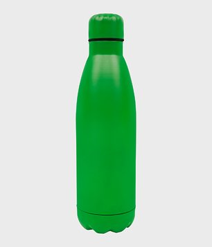 Butelka sportowa z zakrętką (gładka, bez nadruku) - zielona