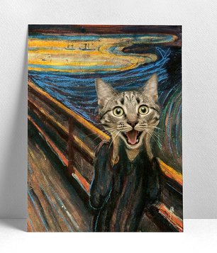 Cat Scream Painting